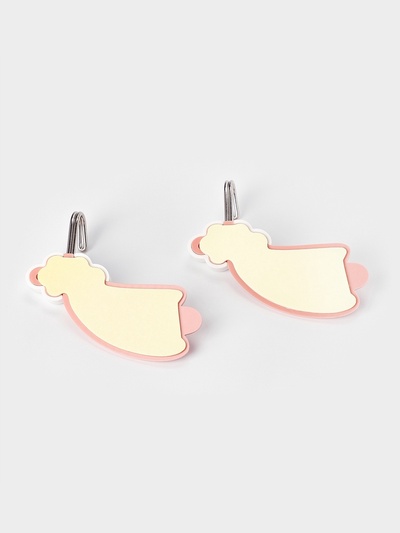 Набор самоклеящихся крючков Доляна Funny hook, 2 шт., 6.5×1.8×7.5 см