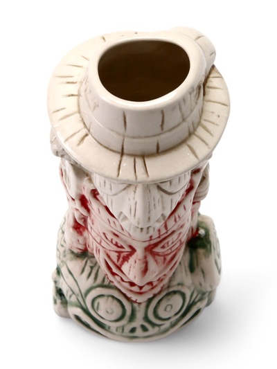 Стакан для коктейлей «Тики», 400 мл, три лица, керамика, бежевый