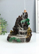 Подставка для благовоний TAKE IT EASY «Храм в горах», набор благовоний конусы, стелющийся дым, 18.5×18 см - Фото 5