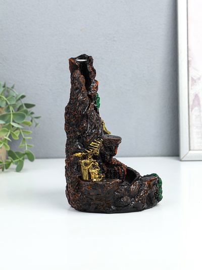 Подставка для благовоний TAKE IT EASY «Храм в горах», стелющийся дым, 18.5×18 см