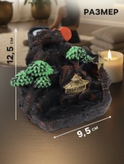 Подставка для благовоний TAKE IT EASY «Храм в горах», набор благовоний конусы, стелющийся дым, 9.5×12.5 см - Фото 4