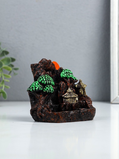 Подставка для благовоний TAKE IT EASY «Храм в горах», стелющийся дым, 9.5×12.5 см