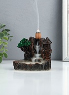 Подставка для благовоний TAKE IT EASY «Мельница в горах», набор благовоний конусы, стелющийся дым, 9×12 см - Фото 5