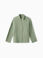 Рубашка из муслина для девочек KAFTAN, рост 164 см, зелёная - Фото 7