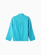 Рубашка из муслина для девочек KAFTAN, рост 152 см, голубая 9939418 - фото 14331929