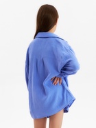 Рубашка из муслина для девочек KAFTAN, рост 134 см, фиолетовая - Фото 5