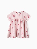 Платье детское KAFTAN «Сердечки», рост 98 см 9939499 - фото 14332001