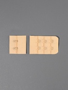 Застёжка для бюстгальтера TEIRA, 3 ряда 2 крючка, бежевая - Фото 5