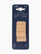 Застёжка для бюстгальтера TEIRA, 3 ряда 2 крючка, бежевая 10686434 - фото 14479614
