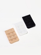 Застёжка-удлинитель для бюстгальтера, 3 ряда 2 крючка, 3.2×5 см, набор 3 шт. 10686435 - фото 13793340
