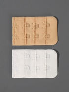 Застёжка-удлинитель для бюстгальтера, 3 ряда 2 крючка, 3.2×5 см, набор 3 шт. 10686435 - фото 14401691