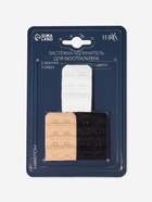 Застёжка-удлинитель для бюстгальтера, 3 ряда 2 крючка, 3.2×5 см, набор 3 шт. 10686435 - фото 14401693