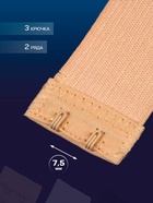Застёжка-удлинитель для бюстгальтера TEIRA, 3 ряда 2 крючка, с резинкой, 10.5×3.2 см, набор 3 шт. - Фото 2