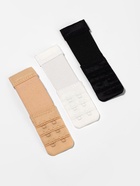 Застёжка-удлинитель для бюстгальтера TEIRA, 3 ряда 2 крючка, с резинкой, 10.5×3.2 см, набор 3 шт. - Фото 4