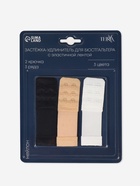 Застёжка-удлинитель для бюстгальтера TEIRA, 3 ряда 2 крючка, с резинкой, 10.5×3.2 см, набор 3 шт. - Фото 9