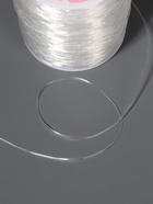 Нить для плетения, эластичная, 100±1 м, d=0.8 мм, прозрачная - Фото 5