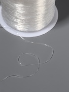 Нить для плетения, эластичная, 100±1 м, d=0.4 мм, прозрачная - Фото 5