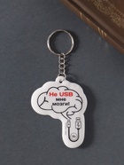 Брелок для ключей на кольце «Не USB мне мозги!», мягкий ПВХ, 5×6.4 см - Фото 2