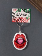 Брелок для ключей на кольце «Не целуйтесь без любви», мягкий ПВХ, 5.3×6.4 см - Фото 1