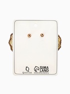 Серьги со стразами QF «Блеск» кольцо, цвет золото 10826481