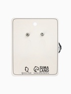 Серьги со стразами QF «Блеск», мягкий прямоугольник, серые в серебре  (артикул 10826484)  большой выбор товаров оптом и в розницу по низким ценам с доставкой