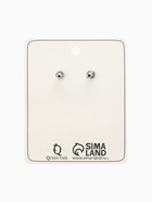 Серьги со стразами QF «Блеск» кольца, белые в серебре  (артикул 10826486)  большой выбор товаров оптом и в розницу по низким ценам с доставкой