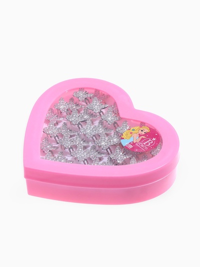 Кольцо «Выбражулька. Бабочка», стразы, белое в серебре, безразмерное