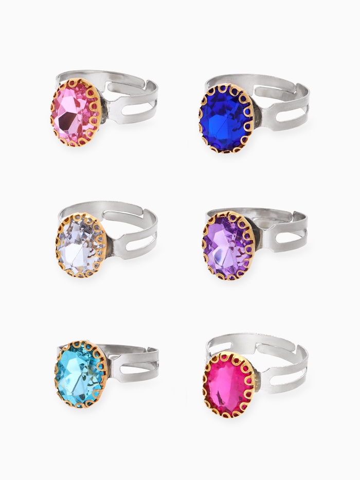 Кольцо «Выбражулька. Драгоценность», безразмерное, МИКС