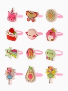 Кольцо детское Выбражулька «Зверюшки», форма МИКС, безразмерное, цвет МИКС (комплект 36 шт) - фото 33360626