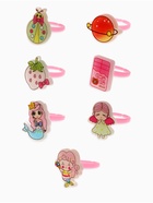 Кольцо детское Выбражулька «Зверюшки», форма МИКС, безразмерное, цвет МИКС (комплект 36 шт) - фото 33360628