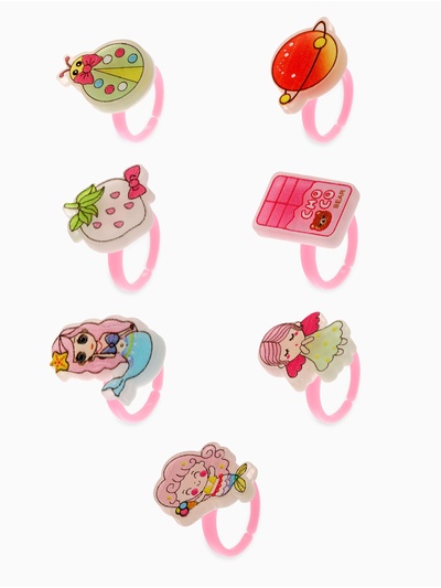 Кольцо детское Выбражулька «Зверюшки», форма МИКС, безразмерное, цвет МИКС