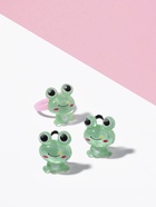 Набор детский «Выбражулька» 2 предмета: клипсы, кольцо, лягушка, зеленый 10826508