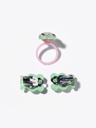 Набор детский «Выбражулька» 2 предмета: клипсы, кольцо, лягушка, зеленый 10826508