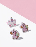 Набор детский «Выбражулька» 2 предмета: клипсы, кольцо, единорог, цветной 10826511