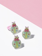 Набор детский «Выбражулька» 2 предмета: клипсы, кольцо, божья коровка, МИКС (комплект 3 шт) - фото 61074802