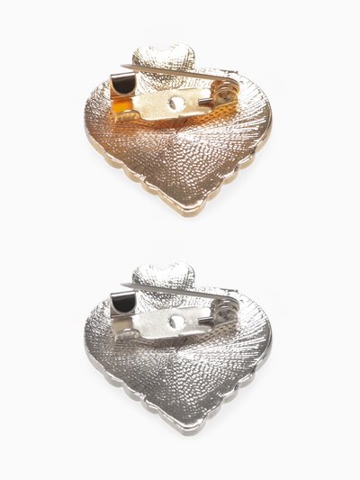 Брошь «Сердце из рукопожатия», МИКС
