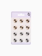 Брошь «Клевер» кошачий глаз, МИКС(неделимая фасовка 12 шт., цена за шт.) (12 шт) - фото 809377047