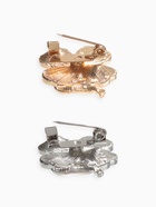 Брошь «Клевер» кошачий глаз, МИКС (комплект 12 шт) - фото 33461935