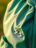 Брошь «Клевер» кошачий глаз, МИКС (комплект 12 шт) - фото 48777389