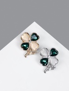 Брошь «Клевер» кошачий глаз, МИКС (комплект 12 шт) - фото 48777391