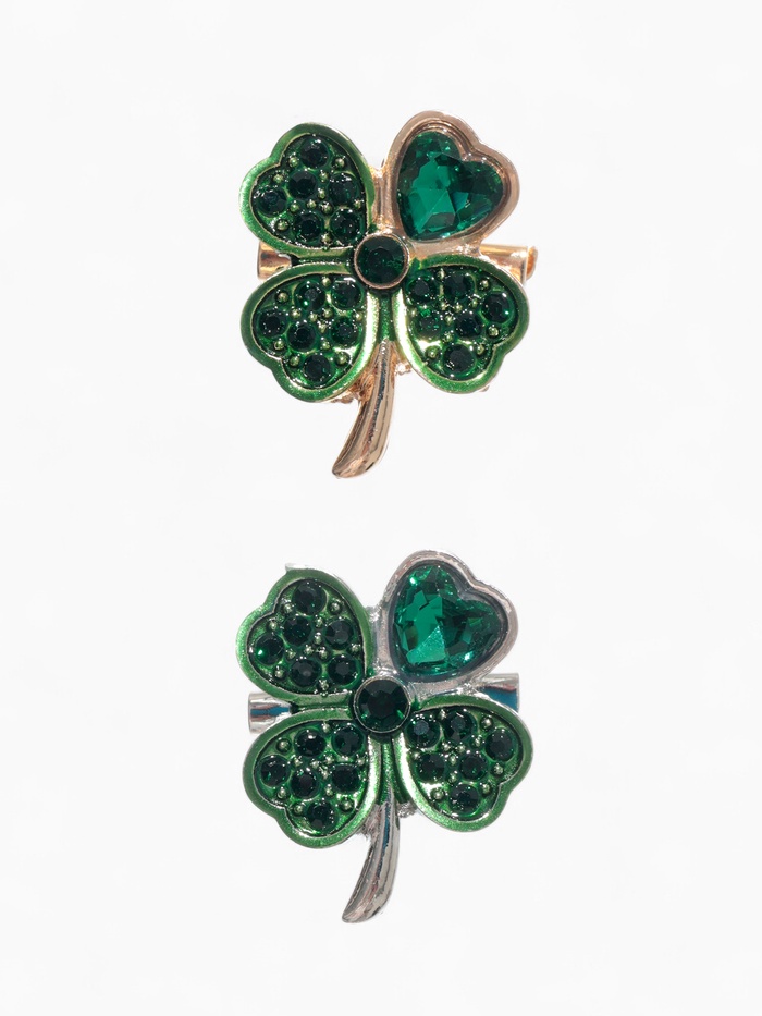 Брошь «Клевер», на удачу, МИКС