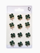 Брошь «Клевер» на удачу, МИКС (комплект 12 шт) - фото 48777392