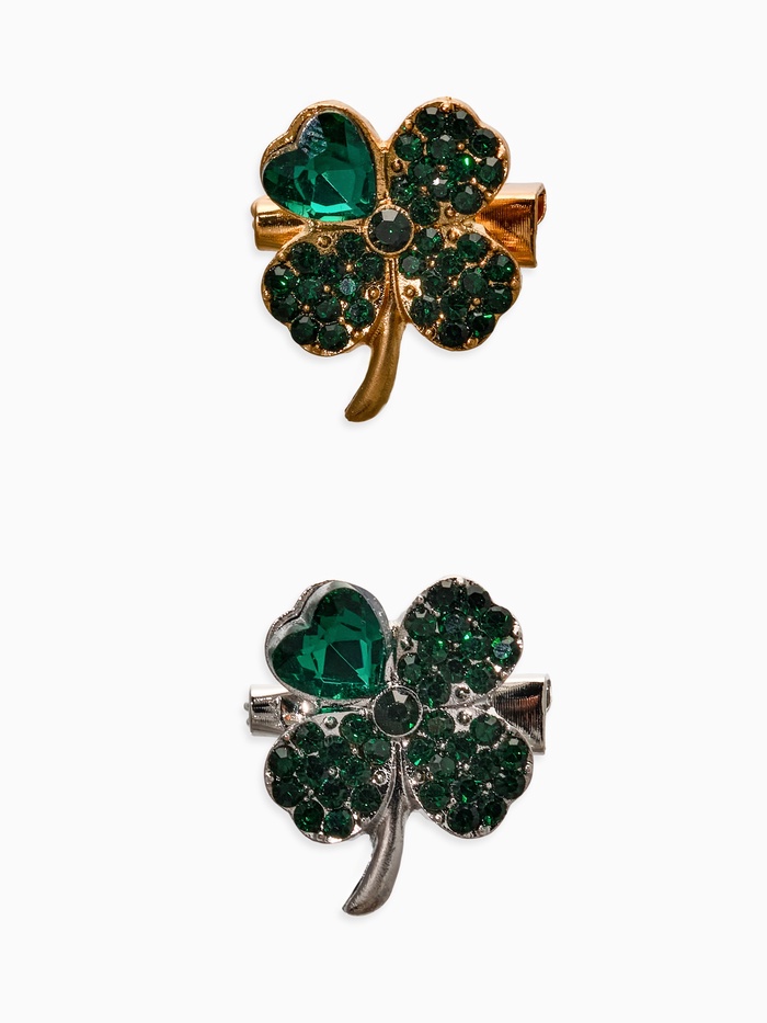 Брошь «Клевер», МИКС, (неделимая фасовка 12 шт. цена за шт.)