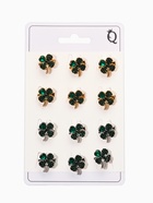 Брошь «Клевер», МИКС, (неделимая фасовка 12 шт., цена за шт.) (комплект 12 шт) - фото 60859111