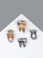 Брошь «Зуб», форма МИКС, цвет МИКС (неделимая фасовка 12 шт., цена за шт.) (12 шт) - фото 808679104