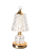 Лампа настольная RISALUX «Элизабет», LED, 10 Вт, ночник 3 Вт, золото, 14×14×33 см - Фото 6