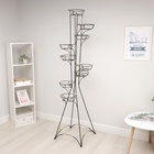 УЦЕНКА Подставка для цветов «Башня-9», d=17 см, чёрная - Фото 2