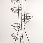 УЦЕНКА Подставка для цветов «Башня-9», d=17 см, чёрная - Фото 3