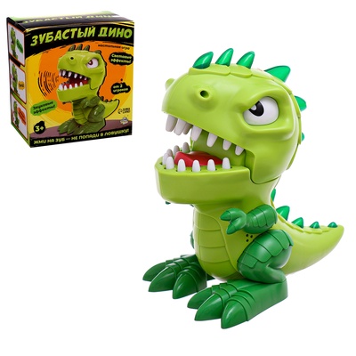 Уценка Настольная игра для детей на везение «Зубастый дино», от 2 игроков, 3+