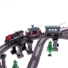 УЦЕНКА Железная дорога «Ретро», работает от батареек, световые и звуковые эффекты - Фото 3